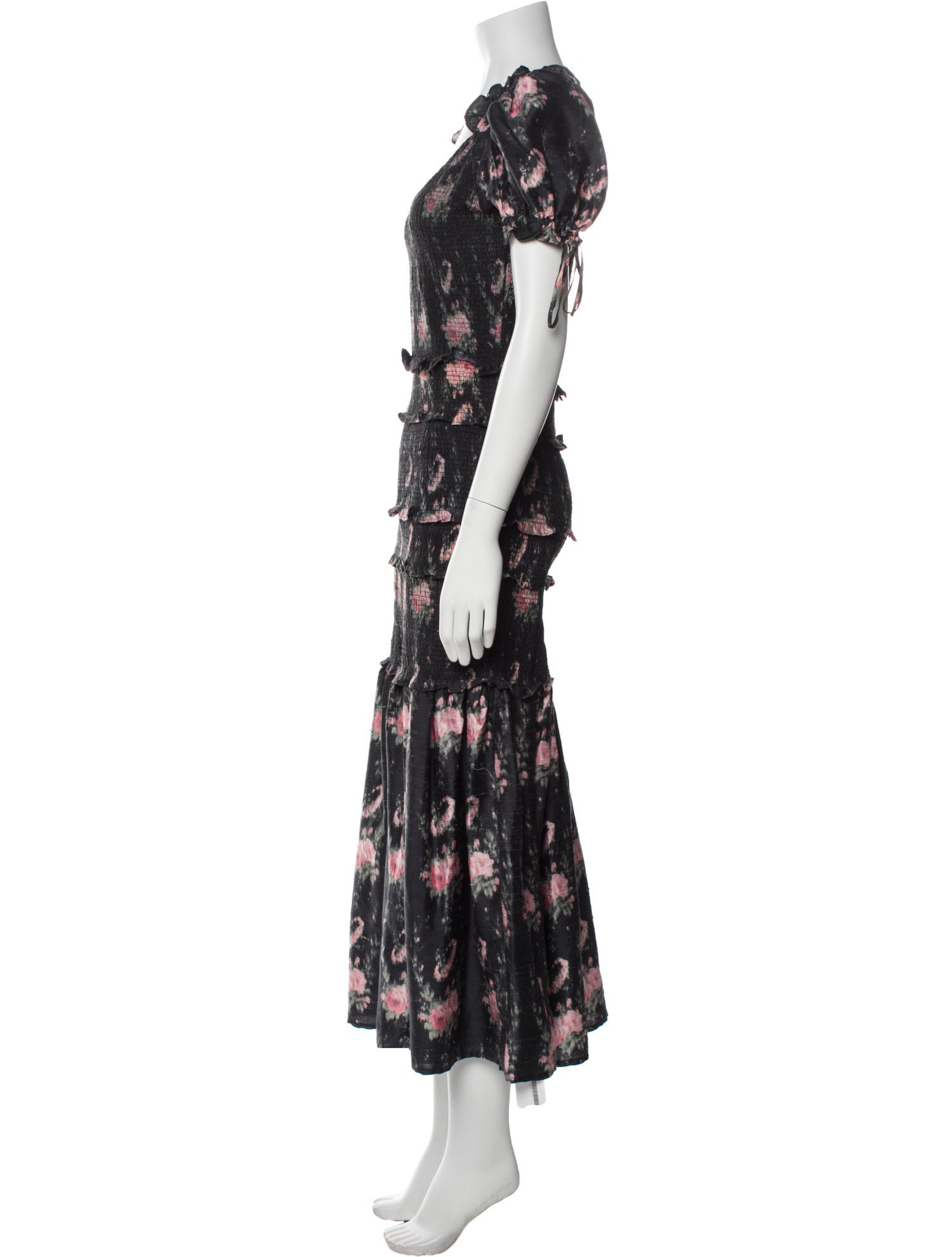 LoveShackFancy Silk Long Dress