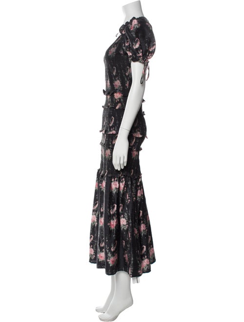 LoveShackFancy Silk Long Dress