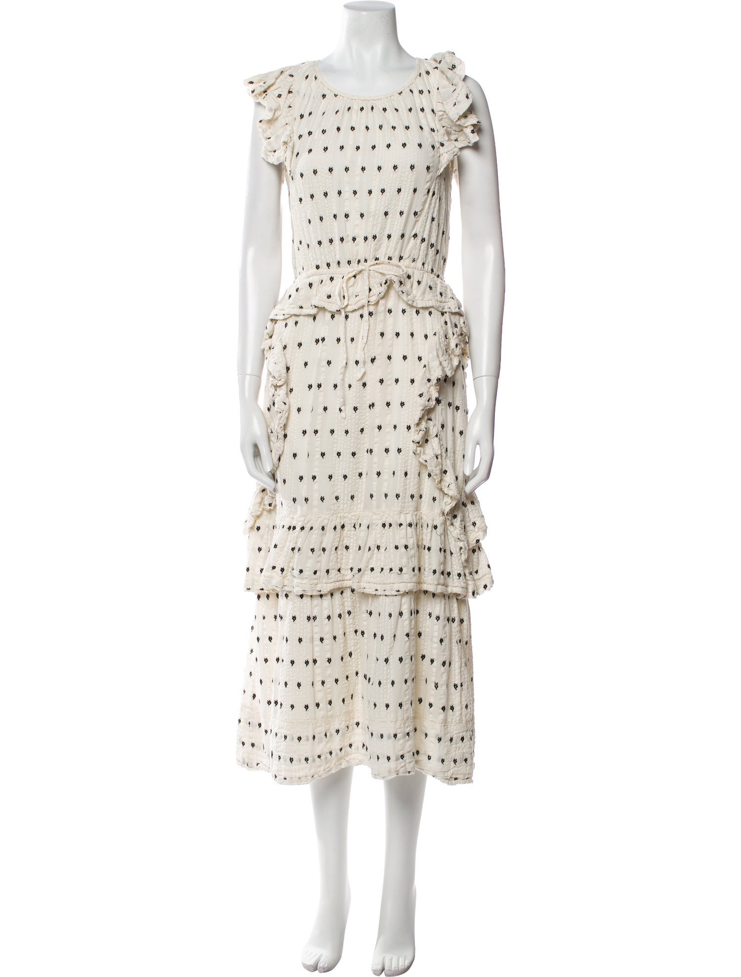 LoveShackFancy Printed Long Dress