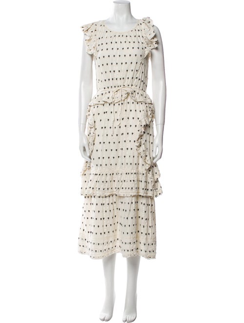 LoveShackFancy Printed Long Dress