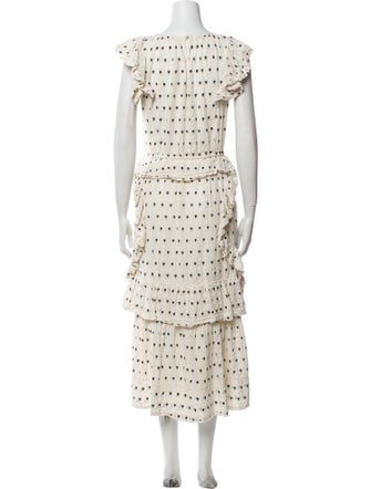 LoveShackFancy Printed Long Dress