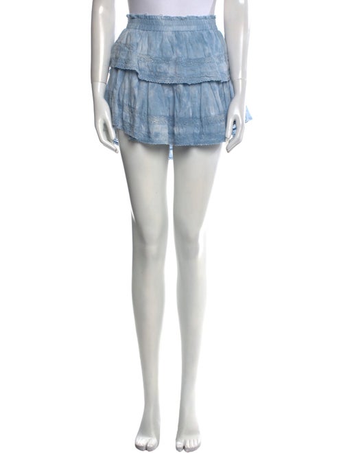 LoveShackFancy Tie-Dye Print Mini Skirt