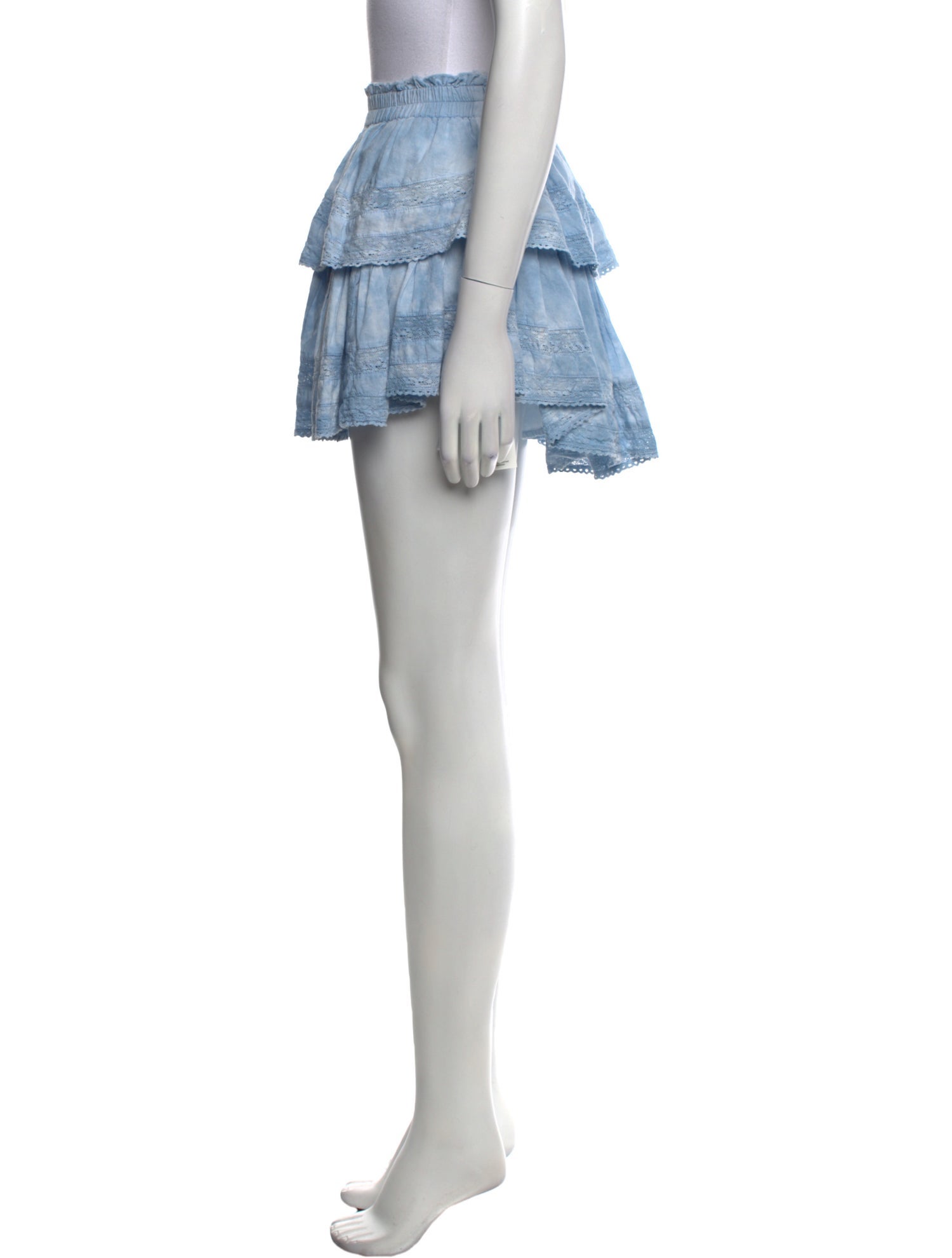 LoveShackFancy Tie-Dye Print Mini Skirt