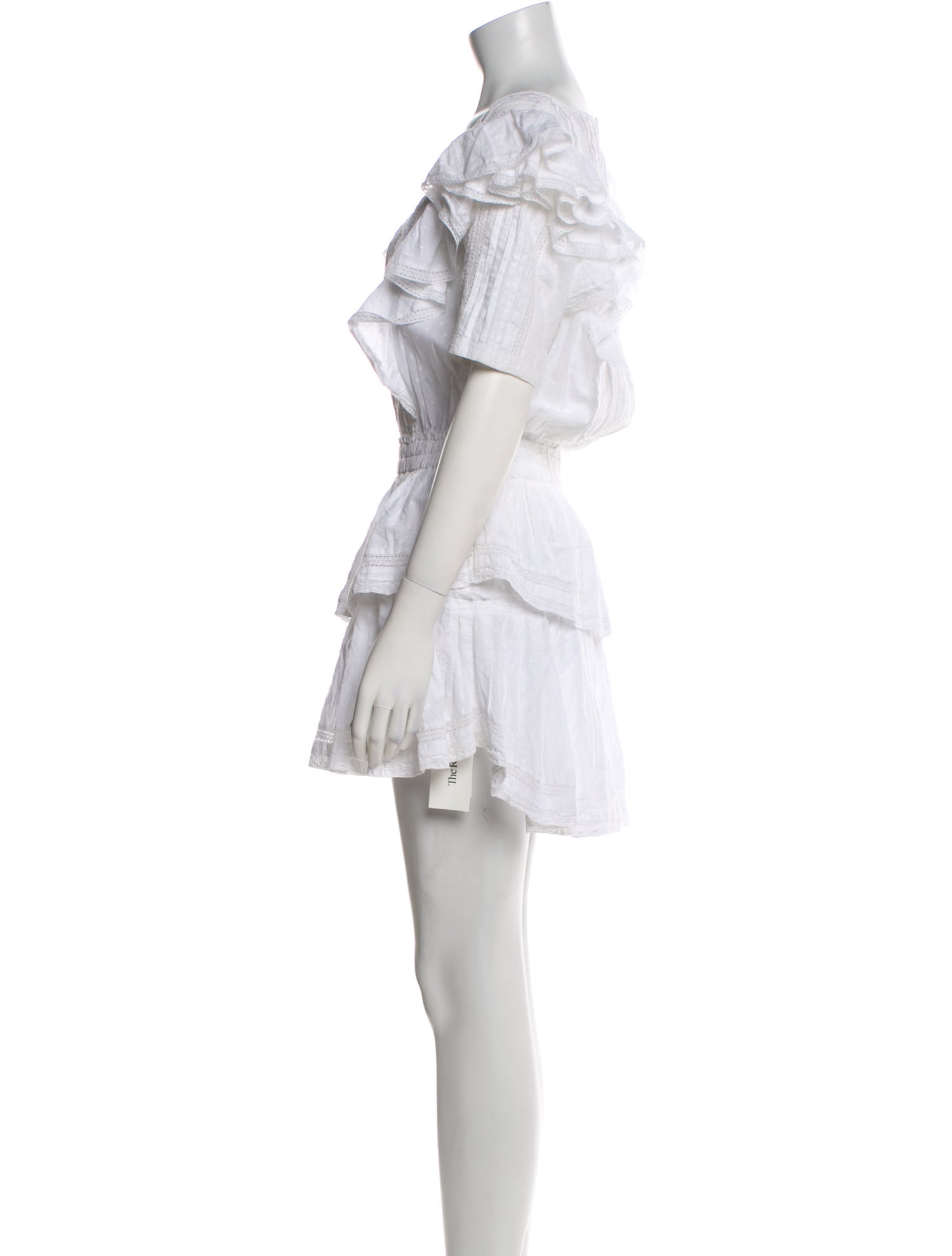 LoveShackFancy Scoop Neck Mini Dress