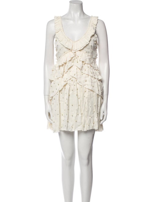 LoveShackFancy Printed Mini Dress