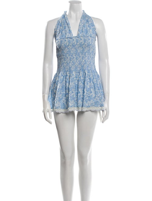 LoveShackFancy Printed Mini Dress
