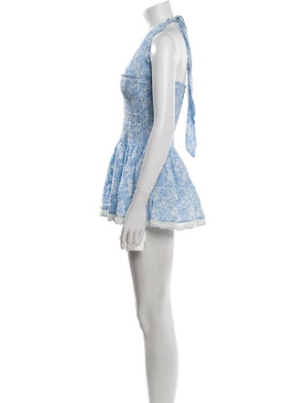 LoveShackFancy Printed Mini Dress