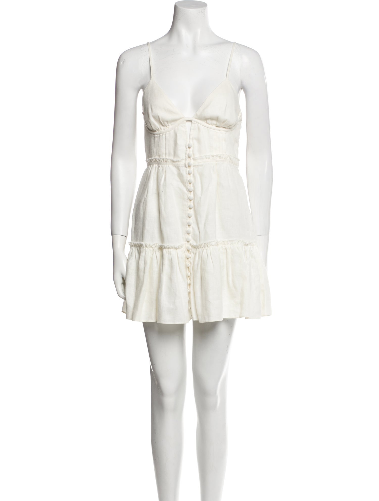 LoveShackFancy Linen Mini Dress