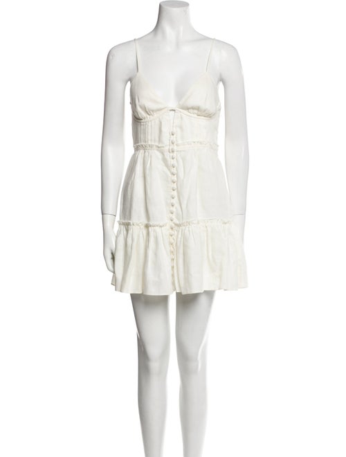 LoveShackFancy Linen Mini Dress