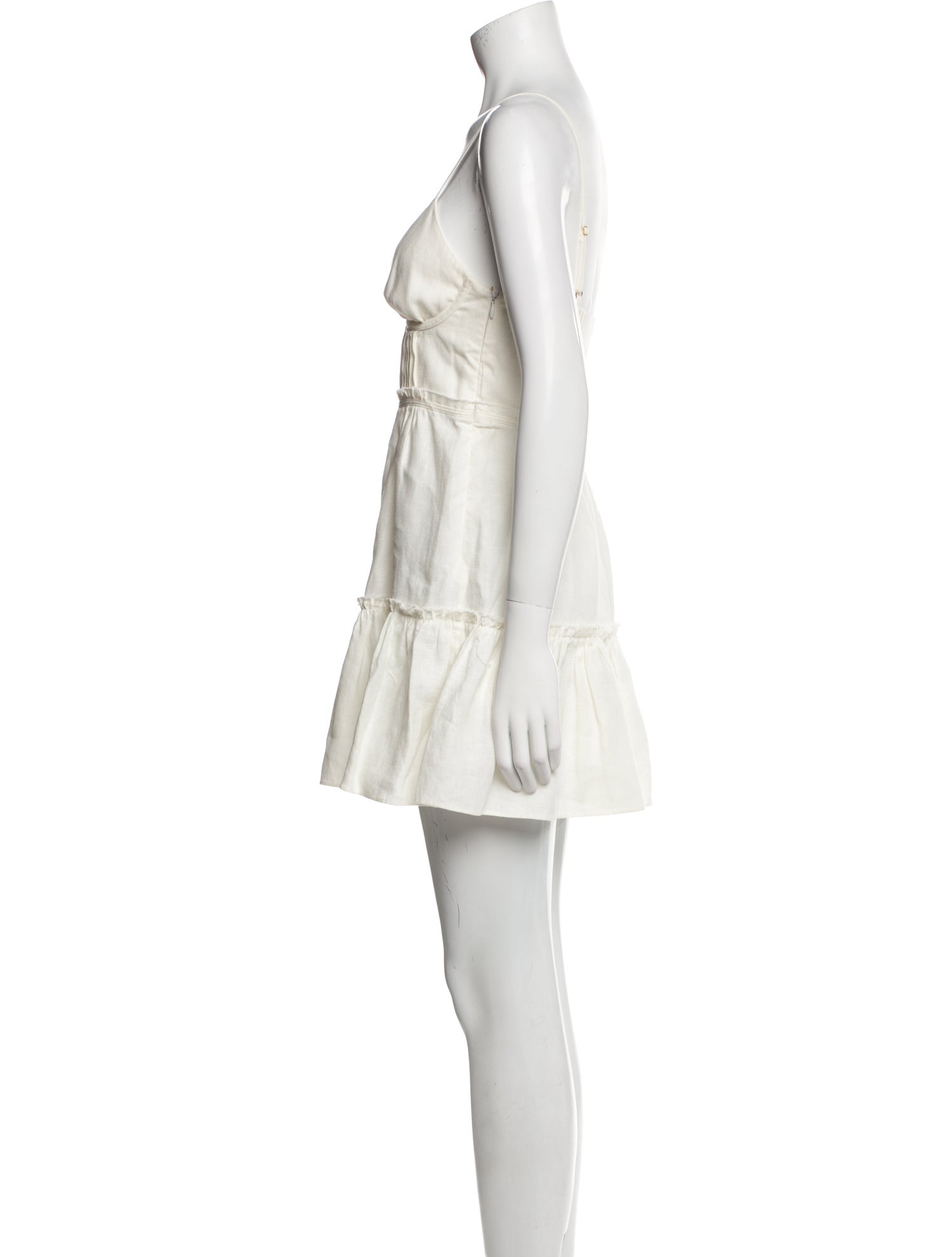 LoveShackFancy Linen Mini Dress