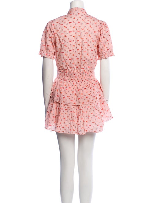 LoveShackFancy Floral Print Mini Dress