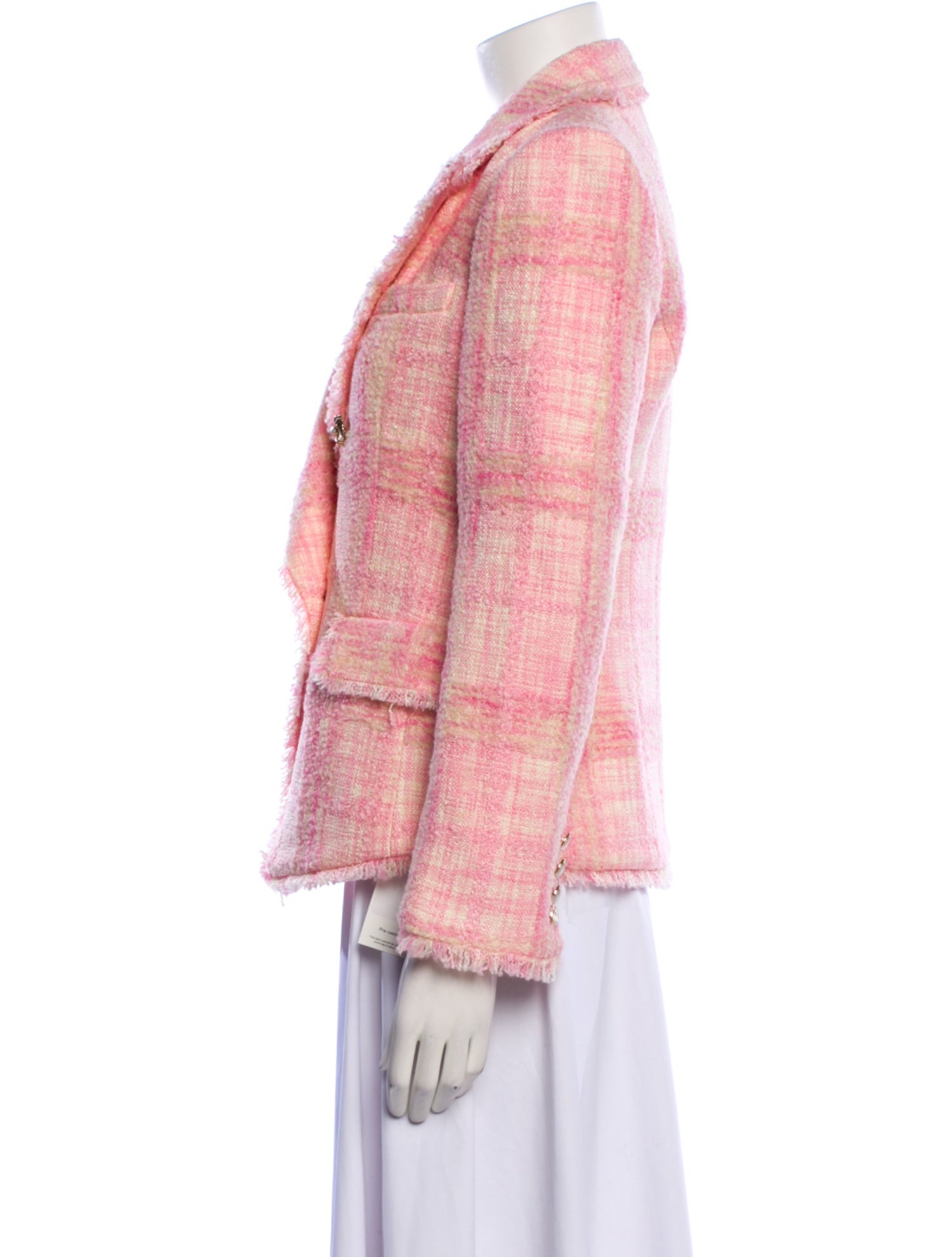 LoveShackFancy Plaid Print Blazer