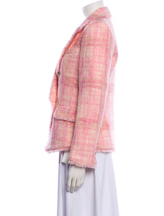 LoveShackFancy Plaid Print Blazer