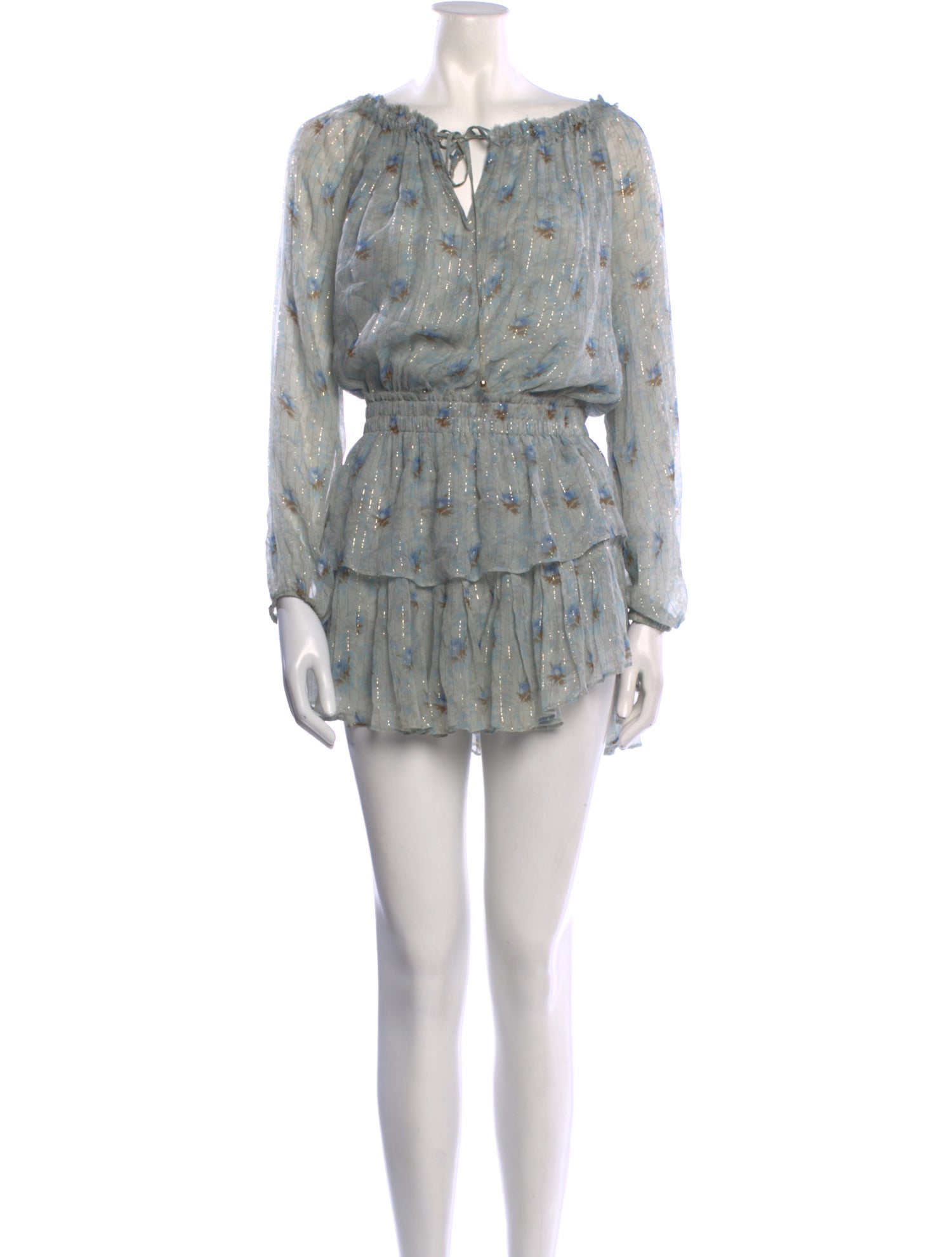 LoveShackFancy Silk Mini Dress