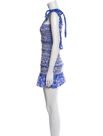 LoveShackFancy Printed Mini Dress