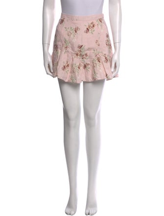 LoveShackFancy Linen Mini Skirt