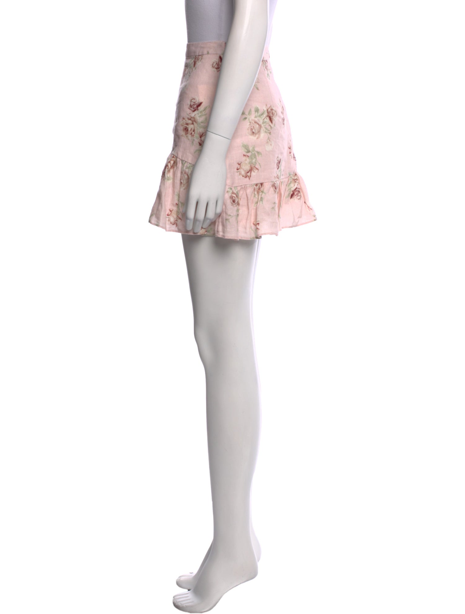 LoveShackFancy Linen Mini Skirt