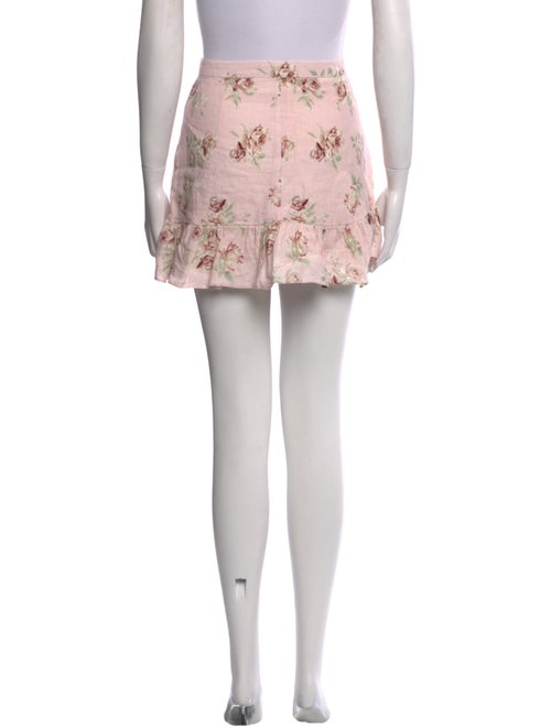 LoveShackFancy Linen Mini Skirt