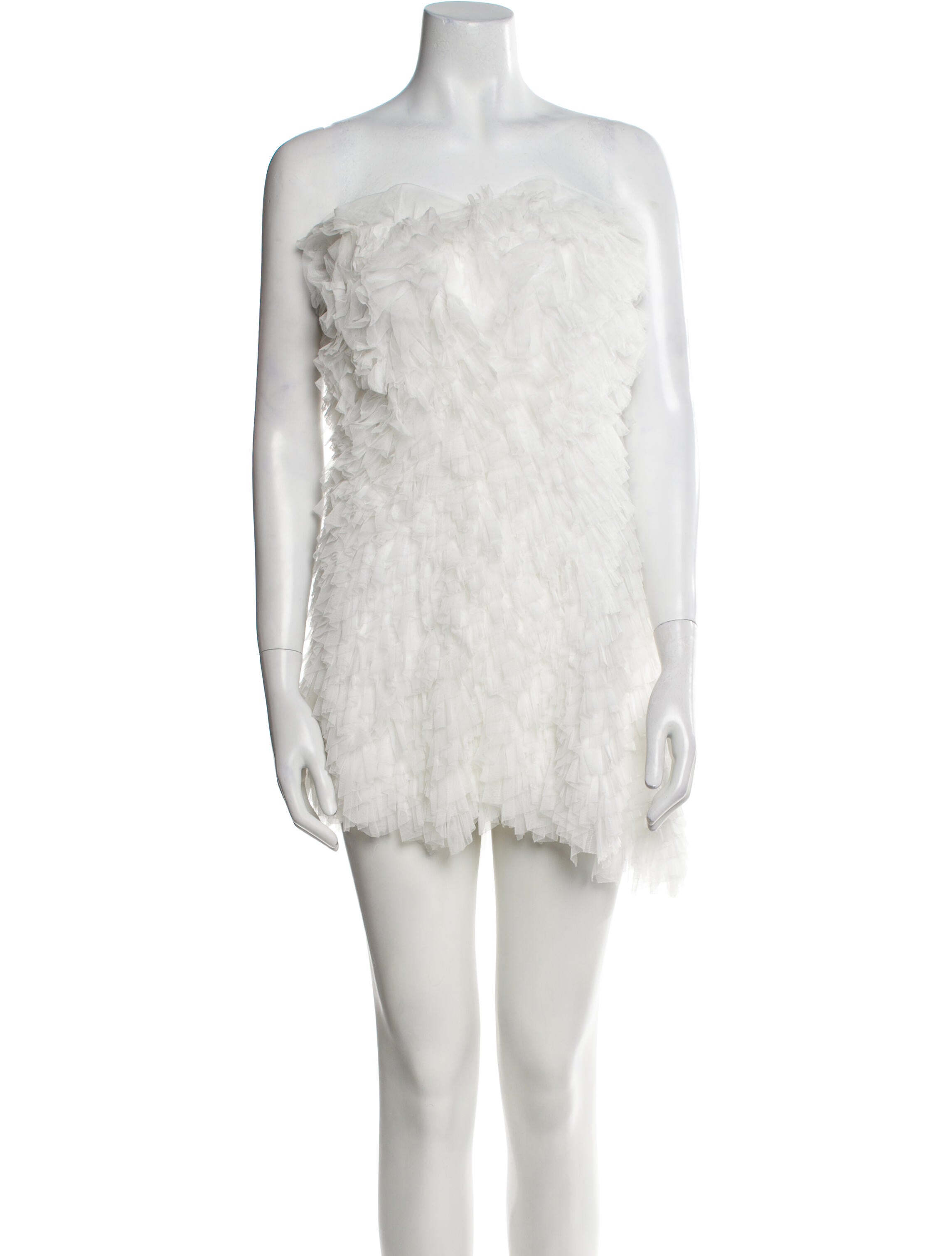 LoveShackFancy Strapless Mini Dress