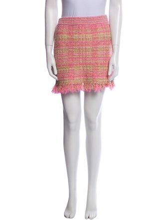 LoveShackFancy Tweed Pattern Knee-Length Skirt