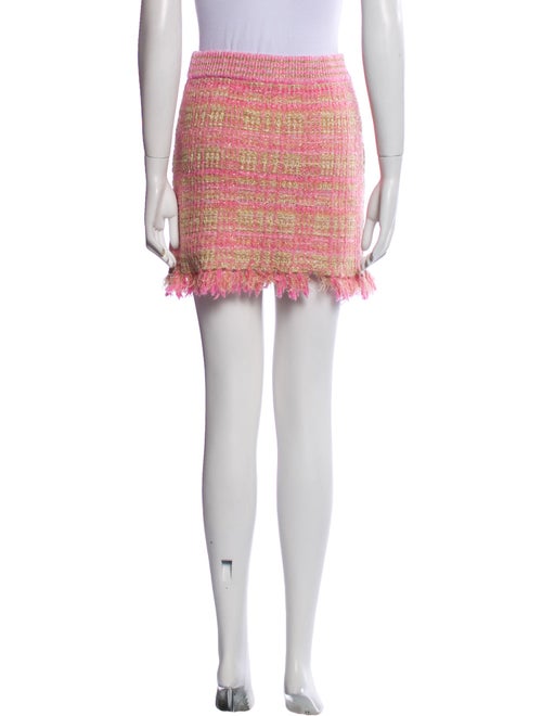 LoveShackFancy Tweed Pattern Knee-Length Skirt