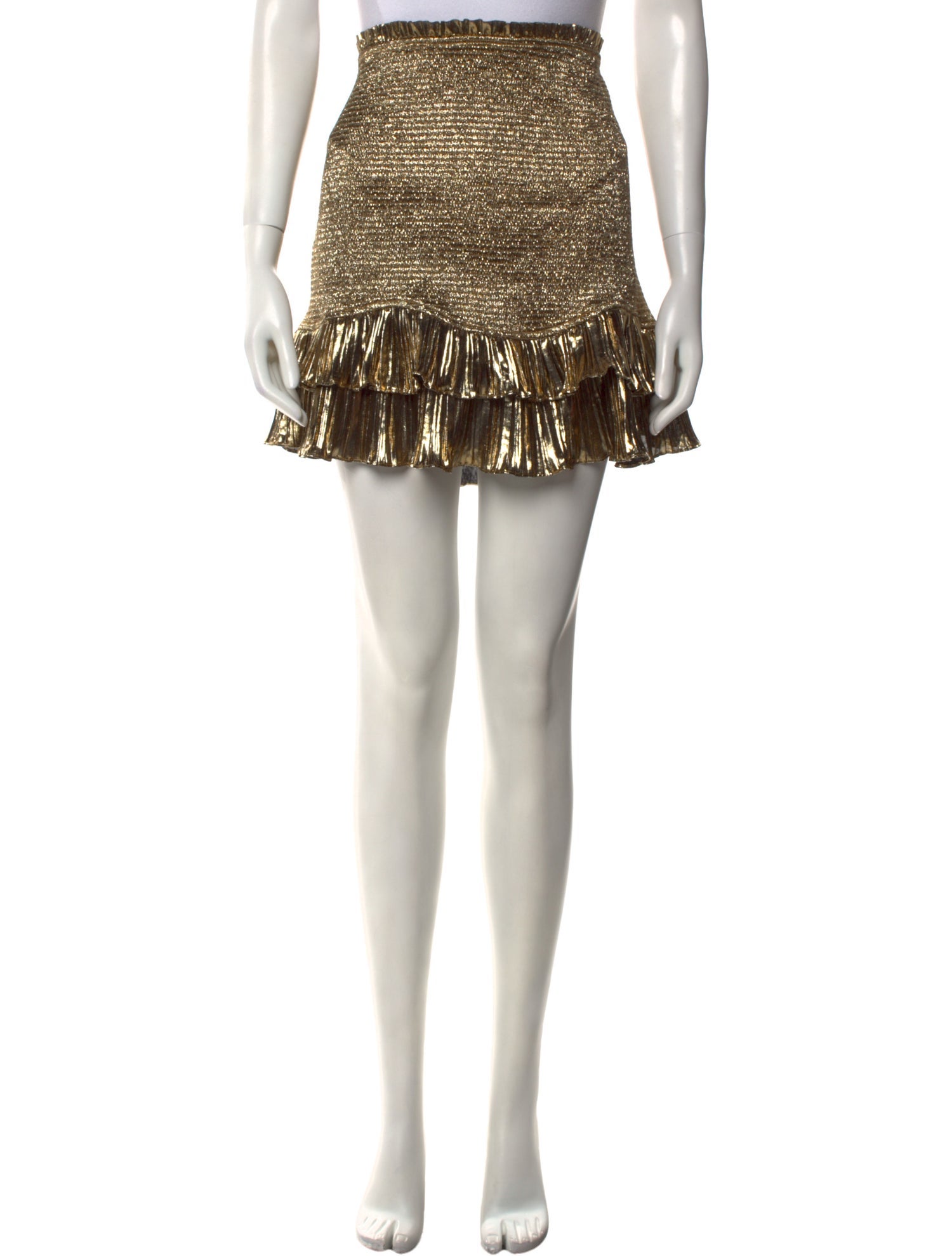 LoveShackFancy Ruffle Embellishment Mini Skirt