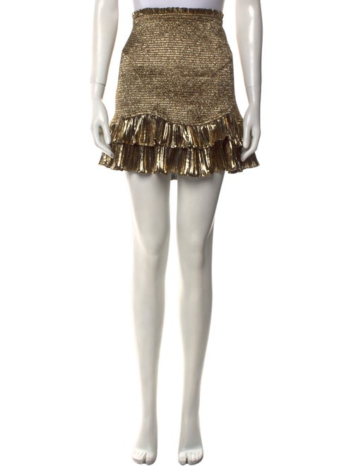 LoveShackFancy Ruffle Embellishment Mini Skirt