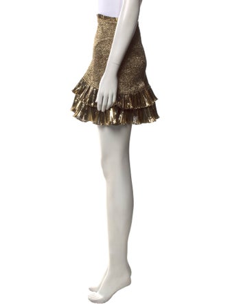 LoveShackFancy Ruffle Embellishment Mini Skirt