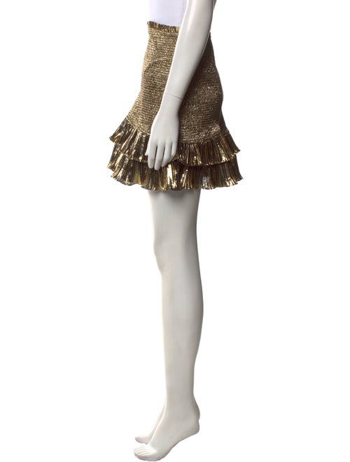 LoveShackFancy Ruffle Embellishment Mini Skirt