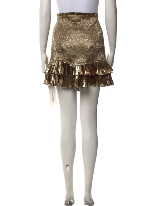 LoveShackFancy Ruffle Embellishment Mini Skirt