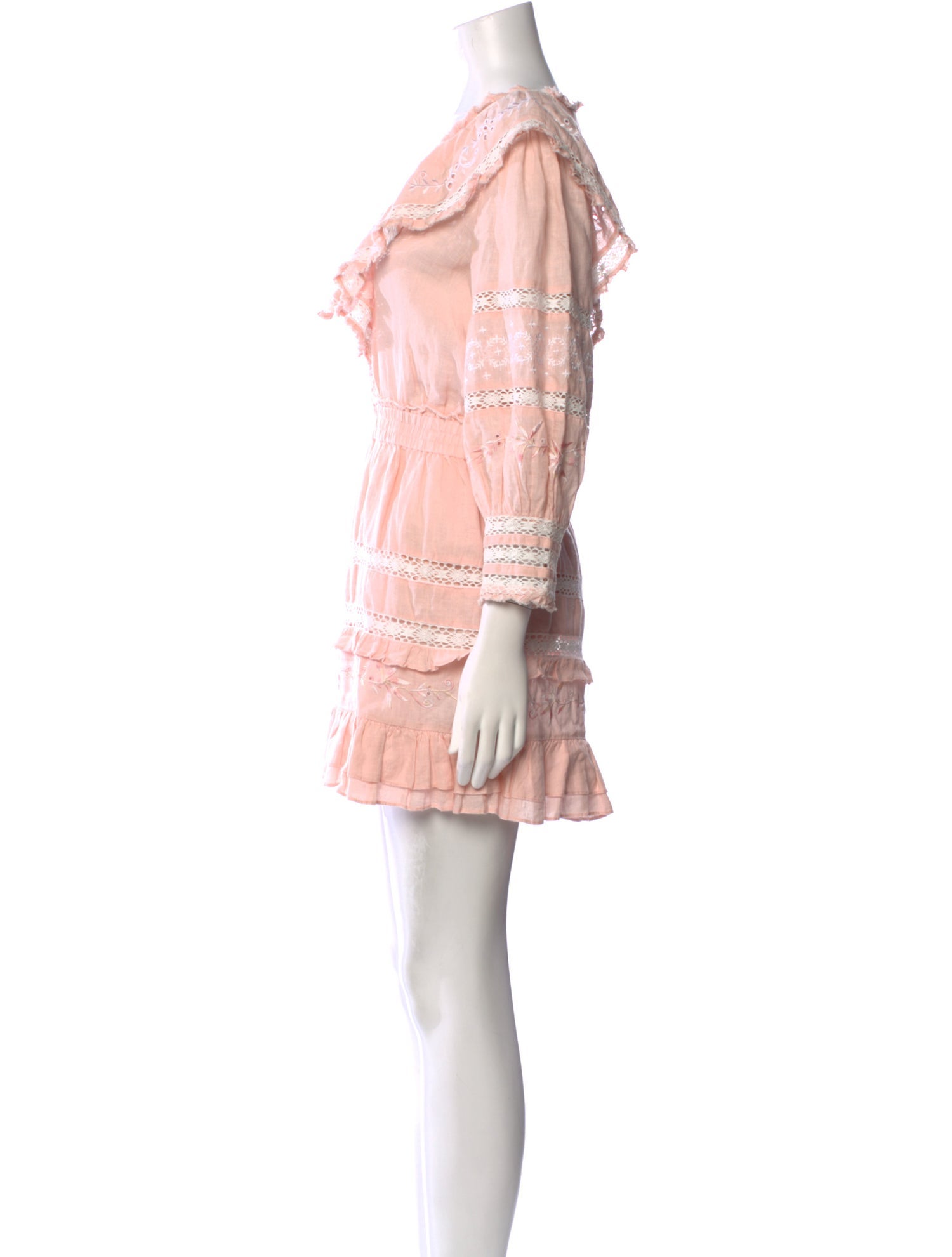 LoveShackFancy Linen Mini Dress