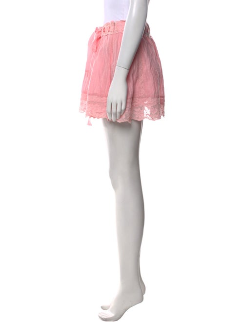 LoveShackFancy Striped Mini Skirt