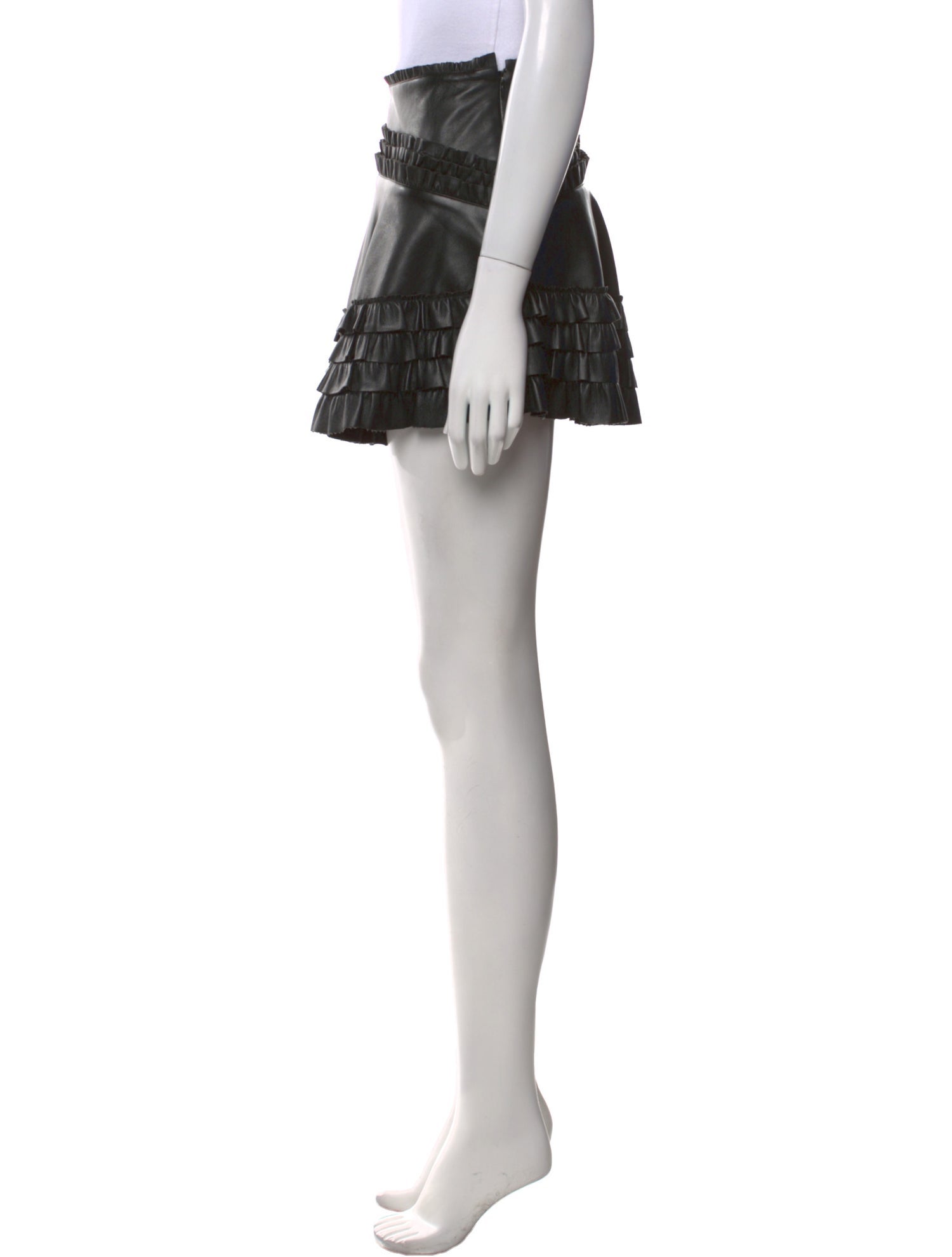 LoveShackFancy Ruffle Embellishment Mini Skirt