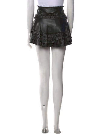 LoveShackFancy Ruffle Embellishment Mini Skirt