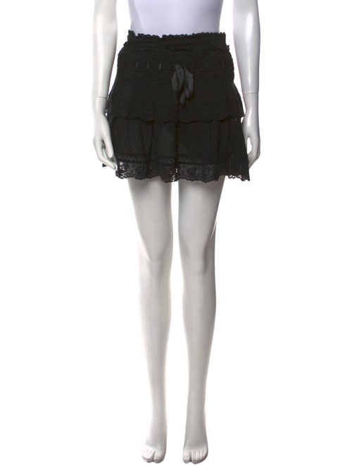 LoveShackFancy Ruffle Embellishment Mini Skirt