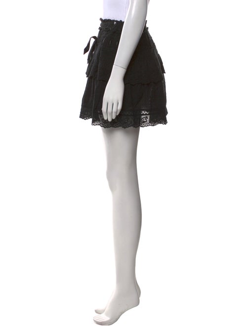 LoveShackFancy Ruffle Embellishment Mini Skirt