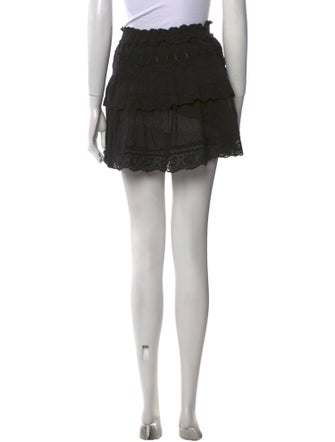 LoveShackFancy Ruffle Embellishment Mini Skirt
