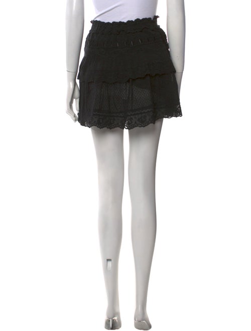 LoveShackFancy Ruffle Embellishment Mini Skirt