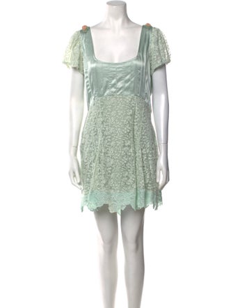 LoveShackFancy Silk Mini Dress