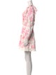 LoveShackFancy Floral Print Mini Dress