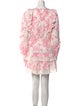 LoveShackFancy Floral Print Mini Dress
