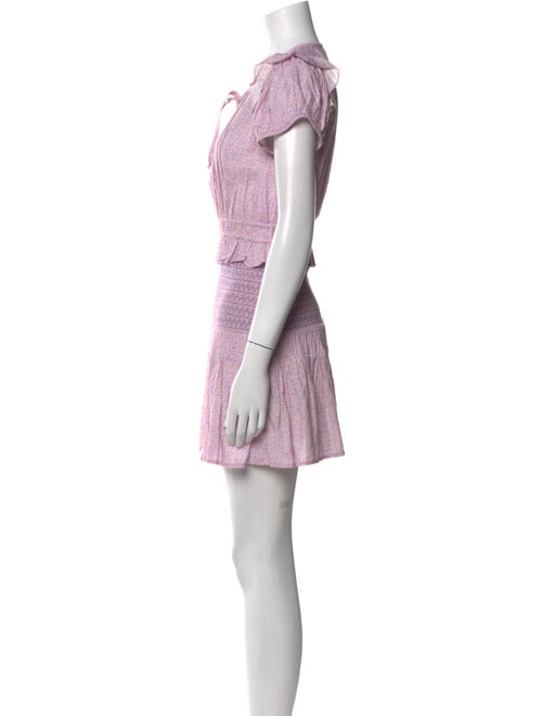 LoveShackFancy Scoop Neck Mini Dress