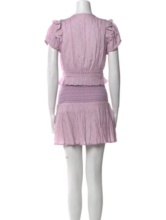LoveShackFancy Scoop Neck Mini Dress