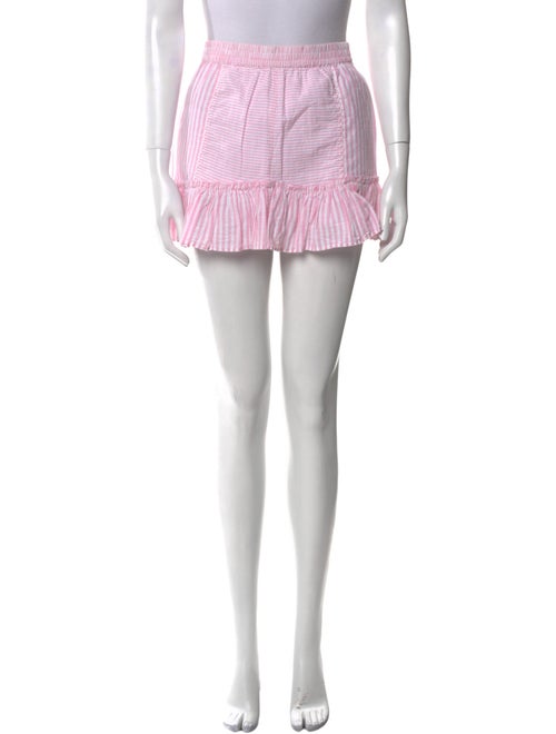 LoveShackFancy Striped Mini Skirt