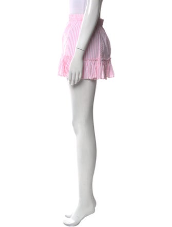 LoveShackFancy Striped Mini Skirt