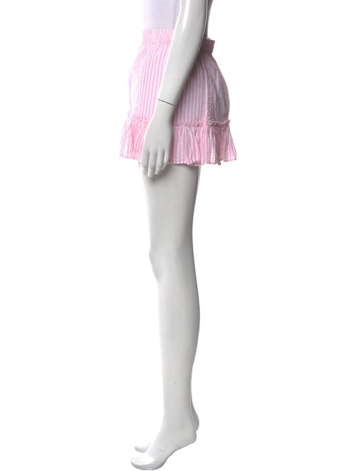 LoveShackFancy Striped Mini Skirt