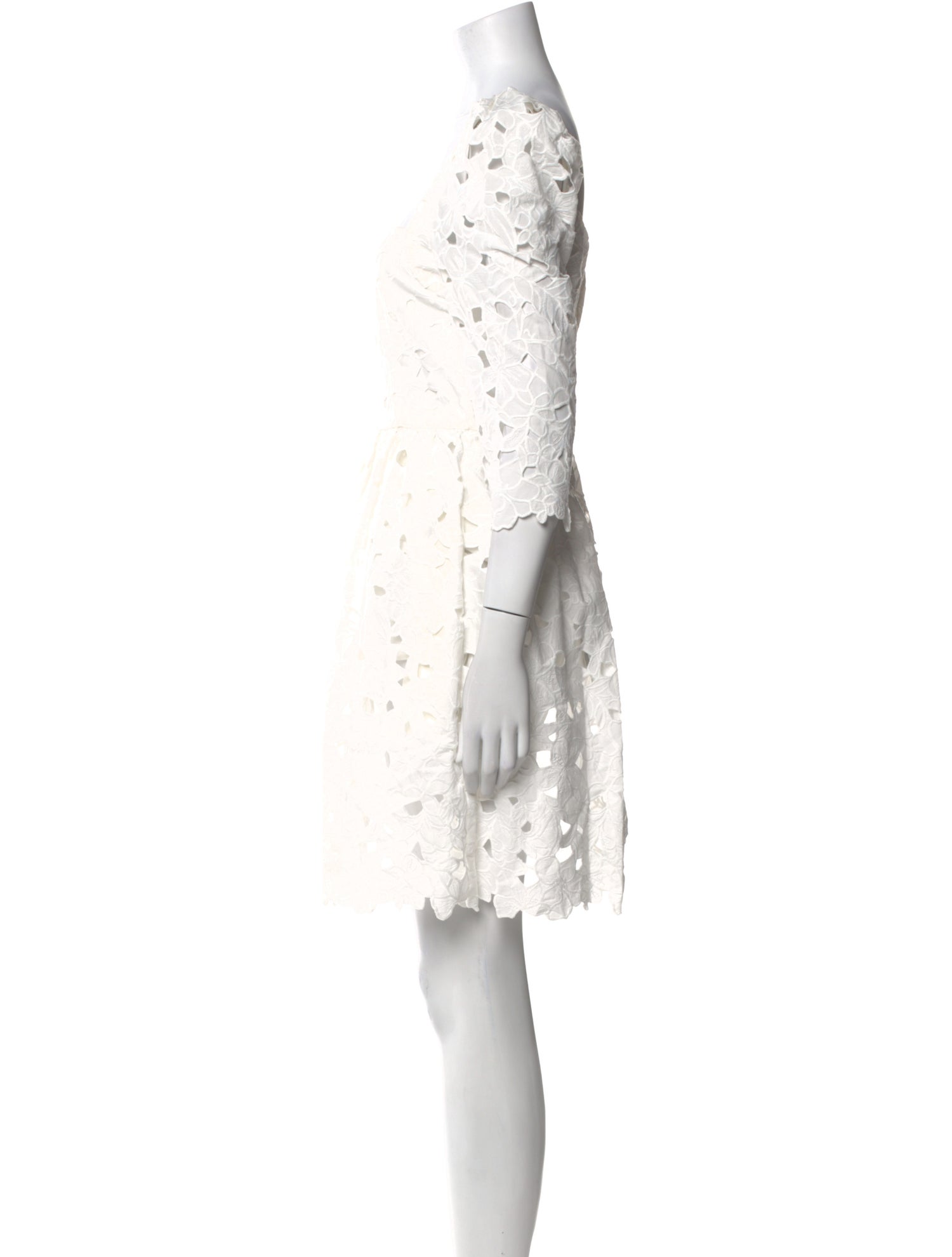 LoveShackFancy Lace Pattern Mini Dress