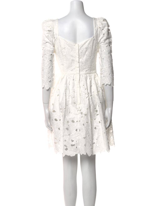 LoveShackFancy Lace Pattern Mini Dress