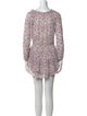 LoveShackFancy Floral Print Mini Dress