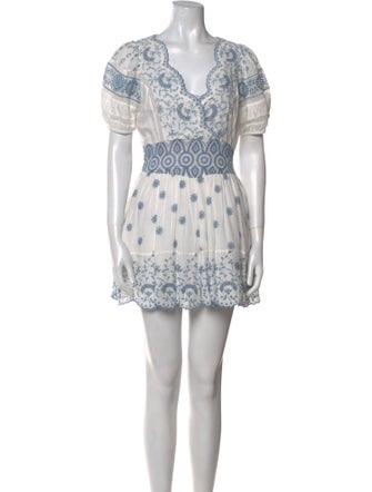 LoveShackFancy Printed Mini Dress